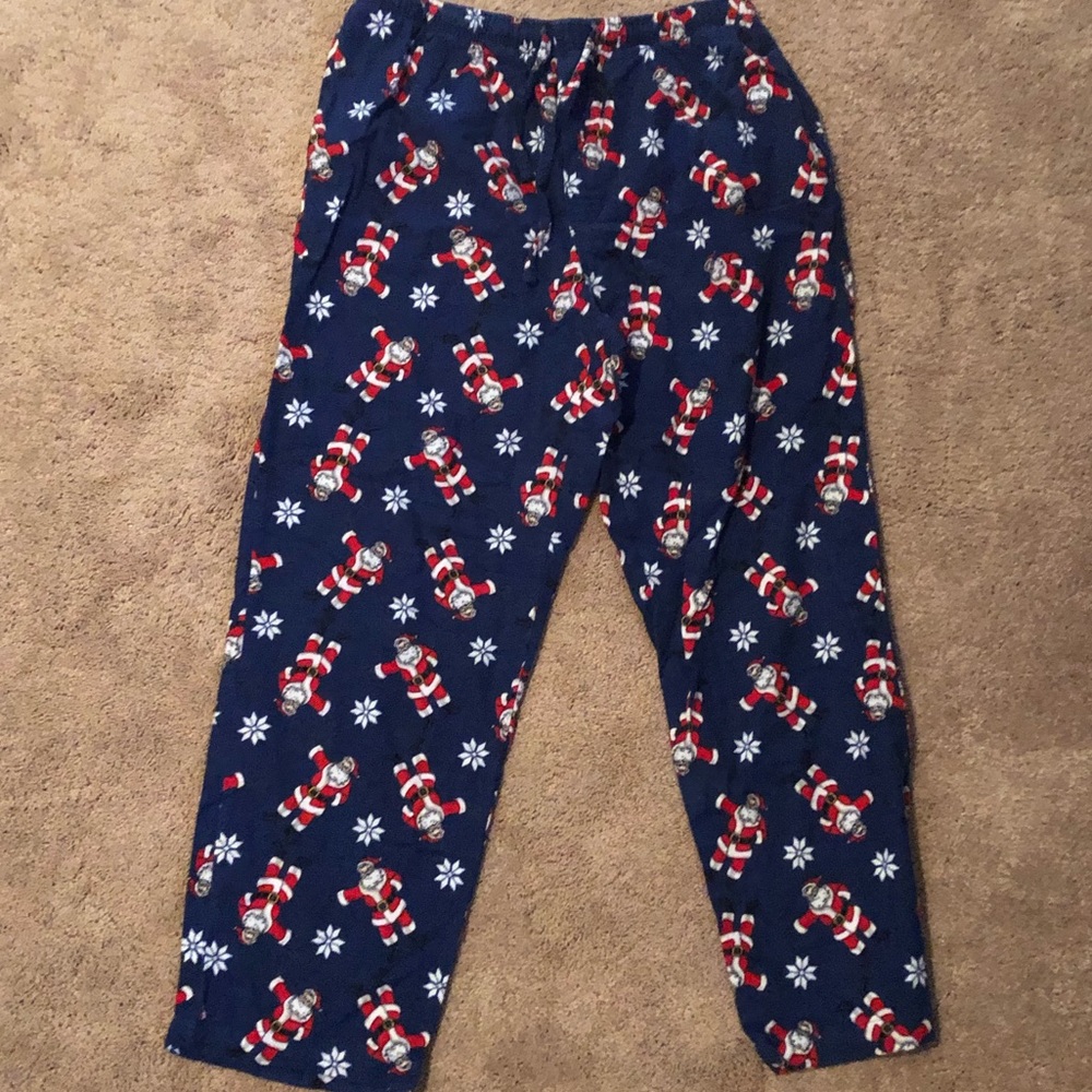 Saddlebred men’s Large Santa sleep pants